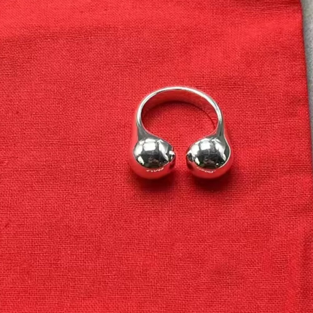 1pair Uno De 50 Earrings Silver + Stones Uno de 50 earrings